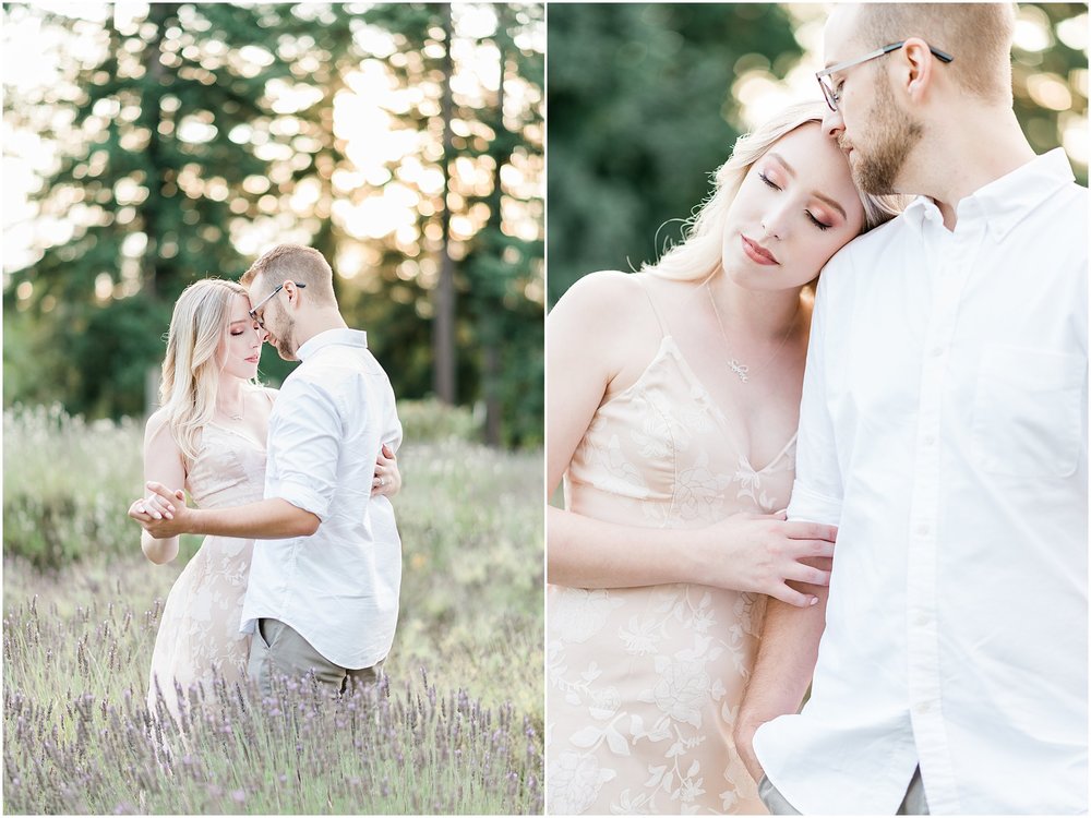 Lavender Field Engagement Photos | Janet Lin Photography