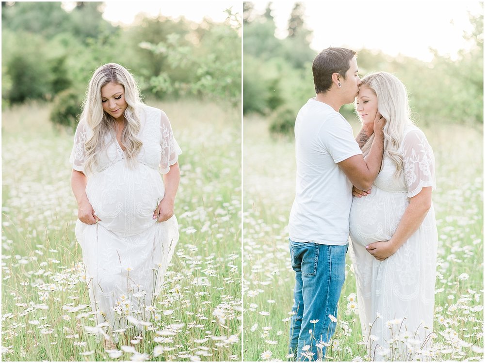 Wildflower Maternity Photos | Janet Lin Photography