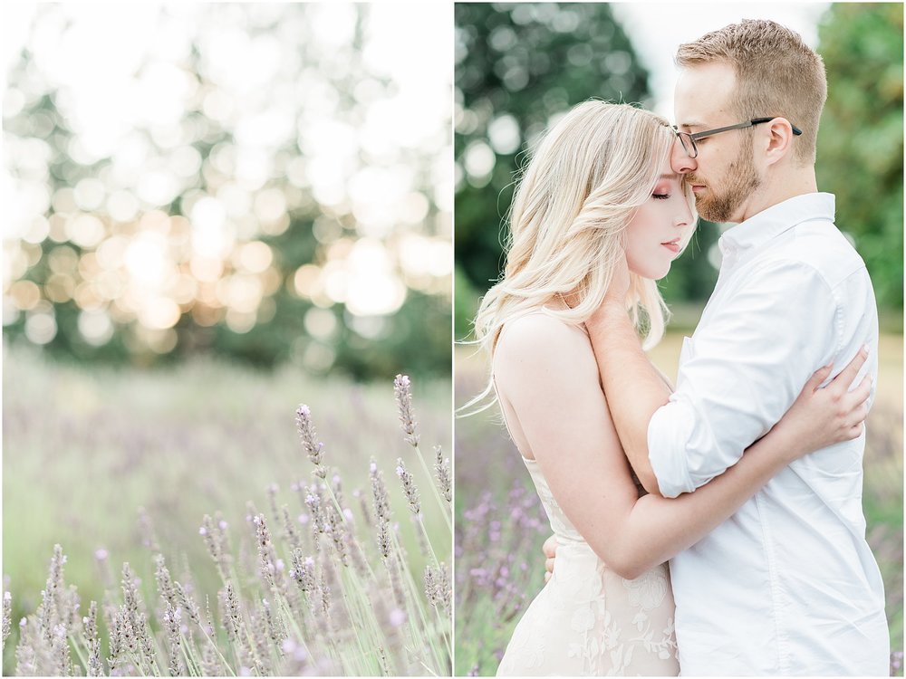 Lavender Field Engagement Photos | Janet Lin Photography