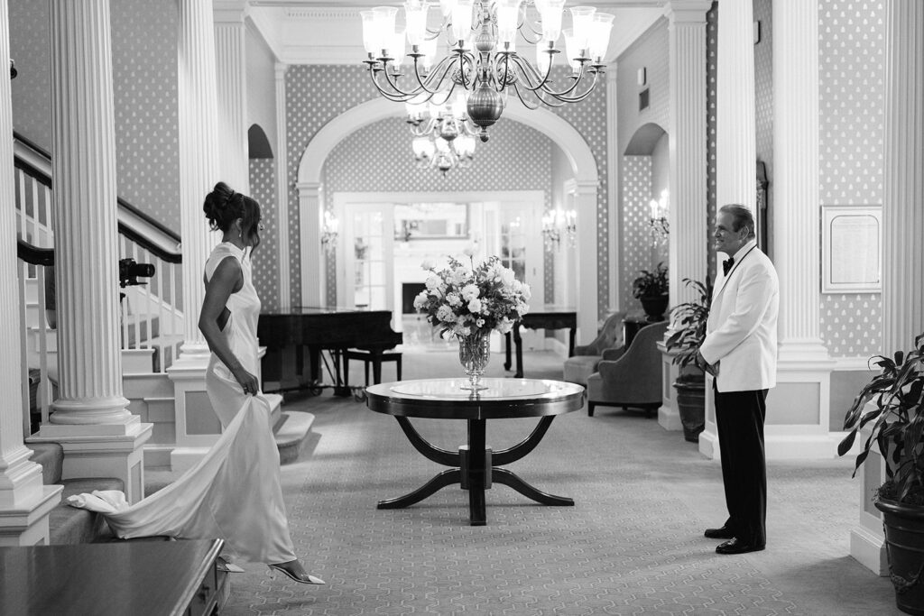 Waverley Country Club Wedding First Look with Dad